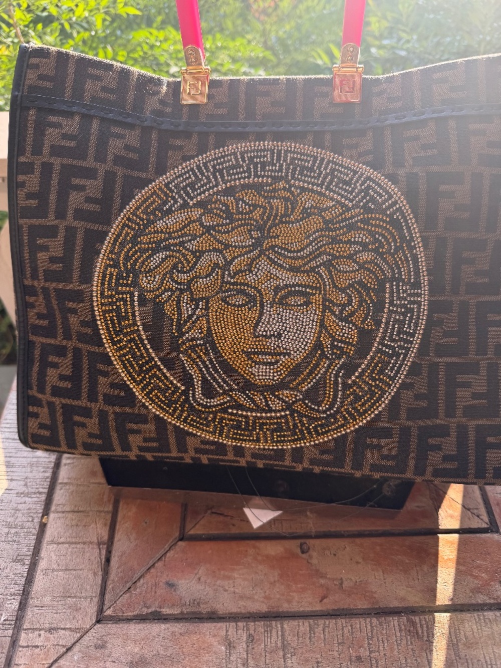 Fendi x Versace "Fendace" Medium Sunshine Shopper Tote